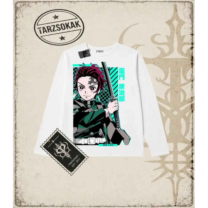 Demon Slayer Anime Baskılı Long Sleeve
