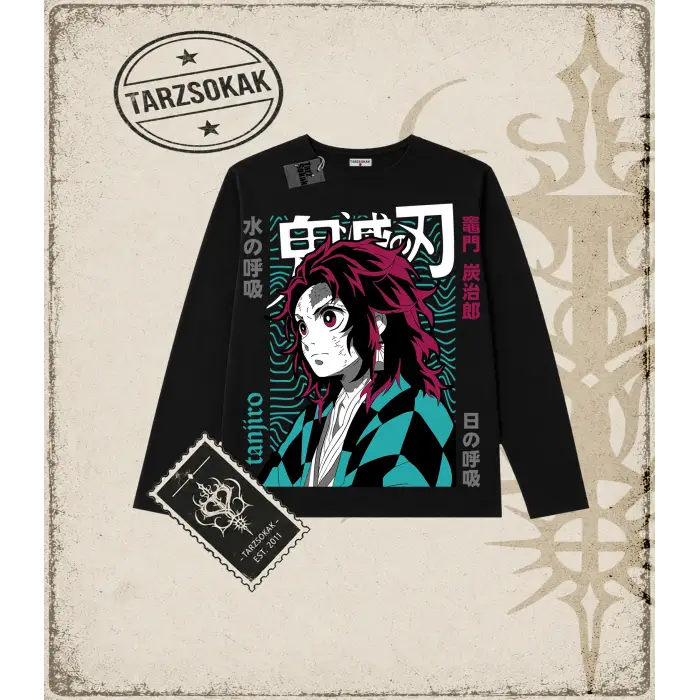 Demon Slayer Anime Baskılı Long Sleeve