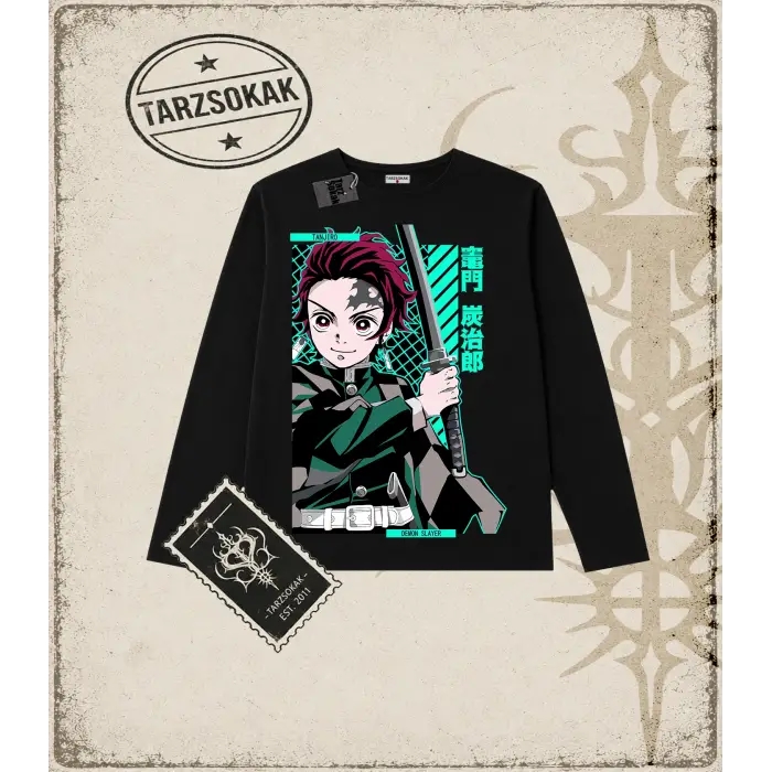 Demon Slayer Anime Baskılı Long Sleeve