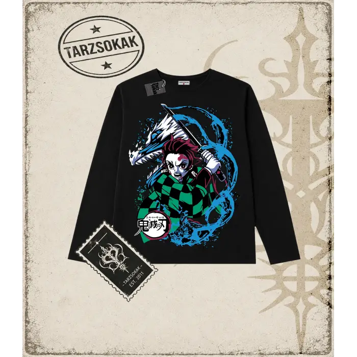 Demon Slayer Anime Baskılı Long Sleeve