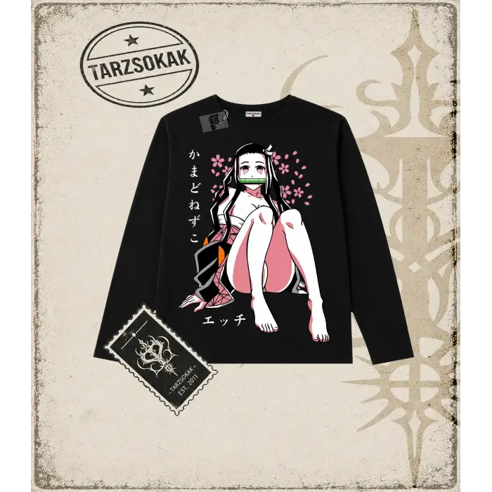 Demon Slayer Anime Baskılı Long Sleeve