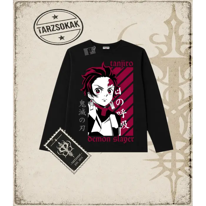 Demon Slayer Anime Baskılı Long Sleeve