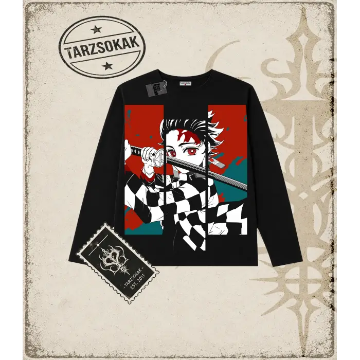 Demon Slayer Anime Baskılı Long Sleeve
