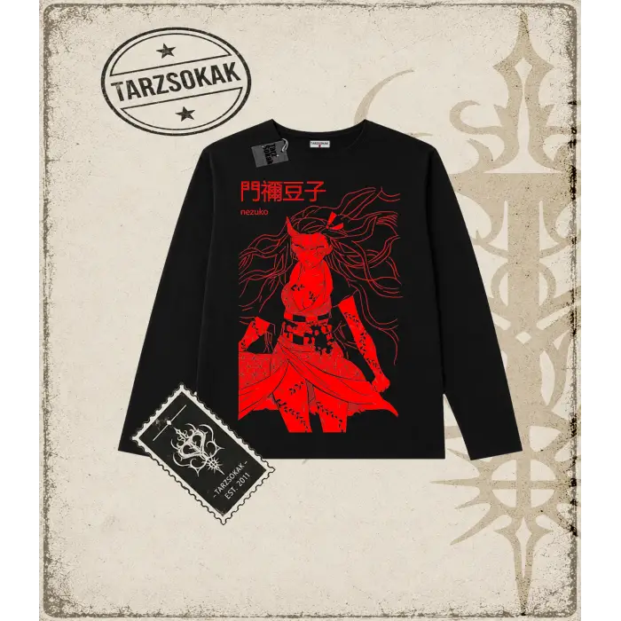 Demon Slayer Anime Baskılı Long Sleeve