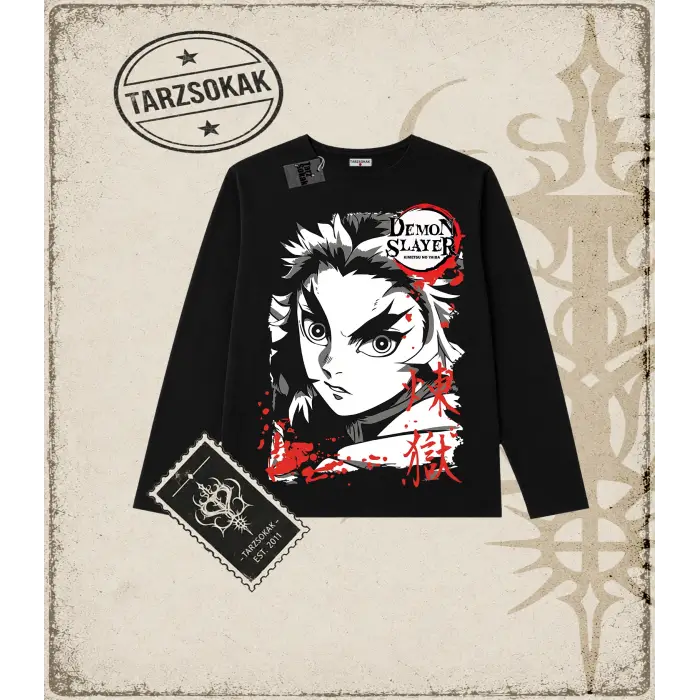 Demon Slayer Anime Baskılı Long Sleeve