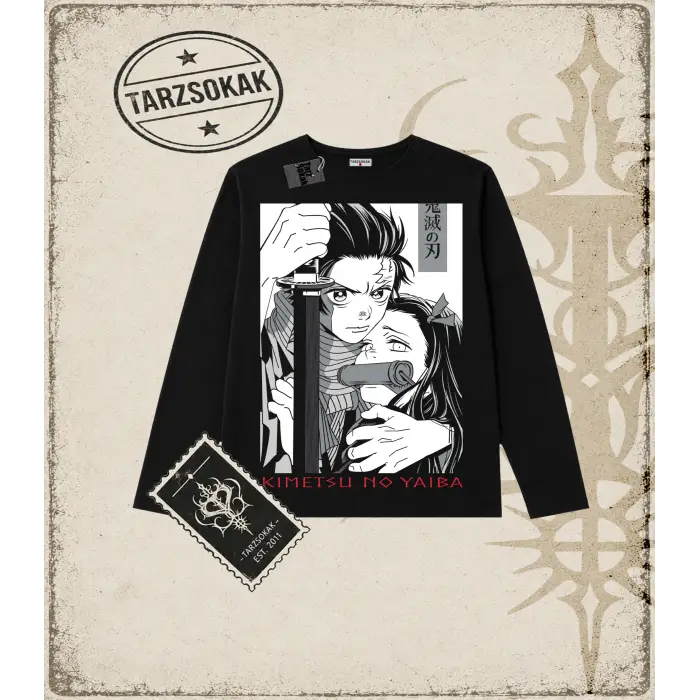Demon Slayer Anime Baskılı Long Sleeve