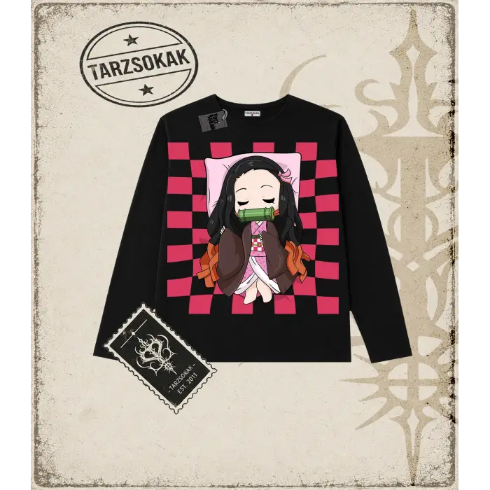 Demon Slayer Anime Baskılı Long Sleeve