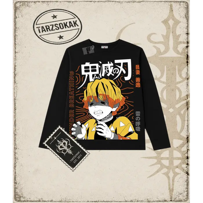 Demon Slayer Anime Baskılı Long Sleeve