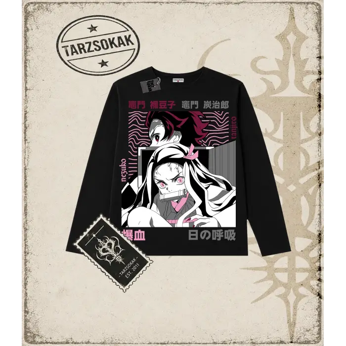 Demon Slayer Anime Baskılı Long Sleeve