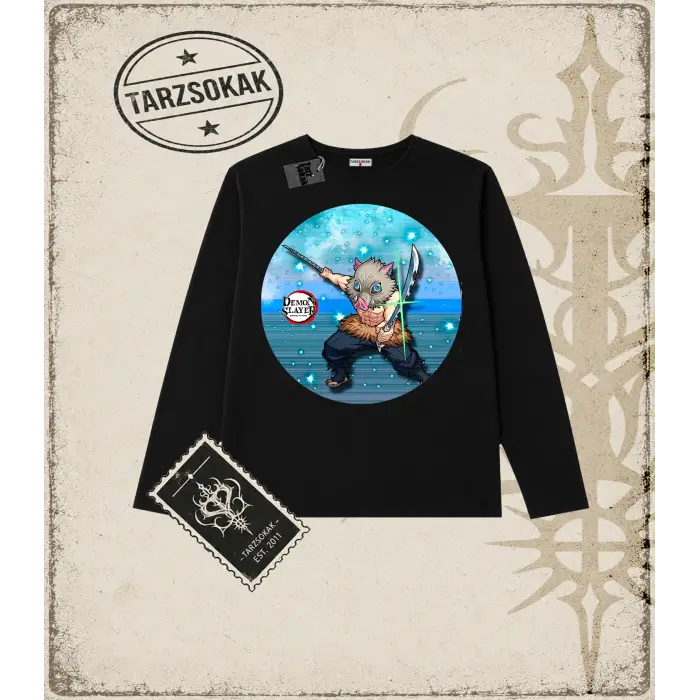 Demon Slayer Anime Baskılı Long Sleeve