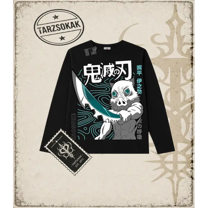 Demon Slayer Anime Baskılı Long Sleeve