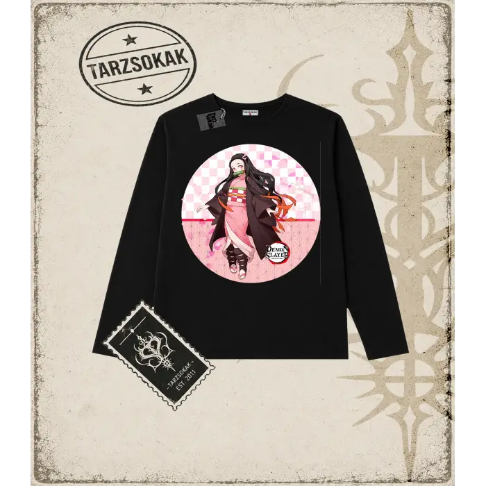 Demon Slayer Anime Baskılı Long Sleeve