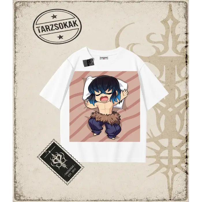 Demon Slayer Anime Baskılı Oversize Unisex Tişört
