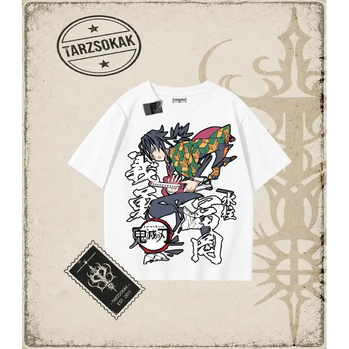 Demon Slayer Anime Baskılı Oversize Unisex Tişört