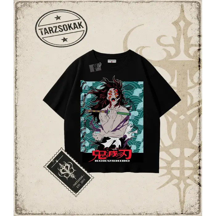 Demon Slayer Anime Baskılı Oversize Unisex Tişört