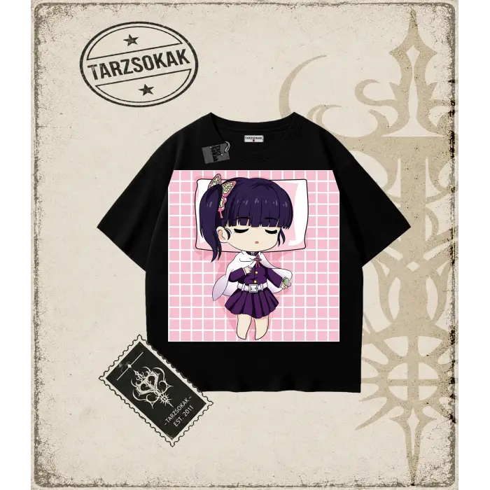 Demon Slayer Anime Baskılı Oversize Unisex Tişört
