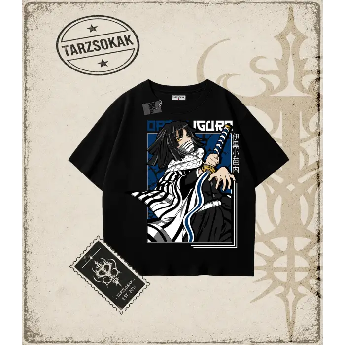 Demon Slayer Anime Baskılı Oversize Unisex Tişört