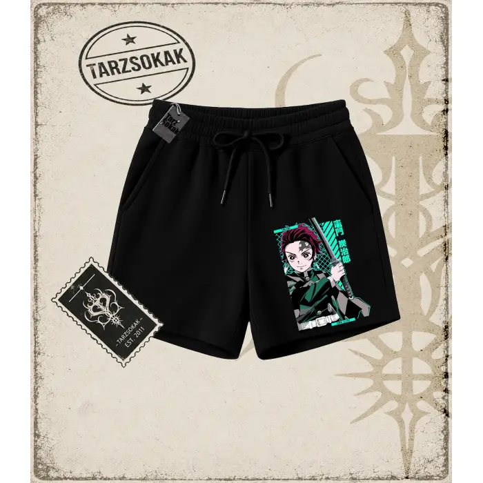 Demon Slayer Anime Baskılı Unisex Şort