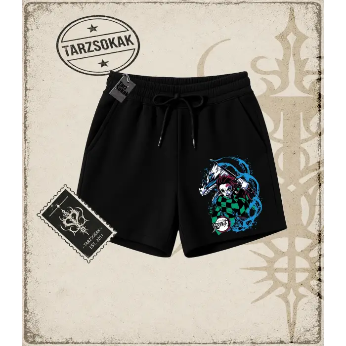 Demon Slayer Anime Baskılı Unisex Şort