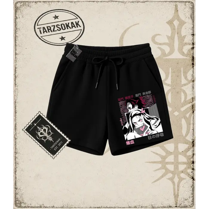 Demon Slayer Anime Baskılı Unisex Şort