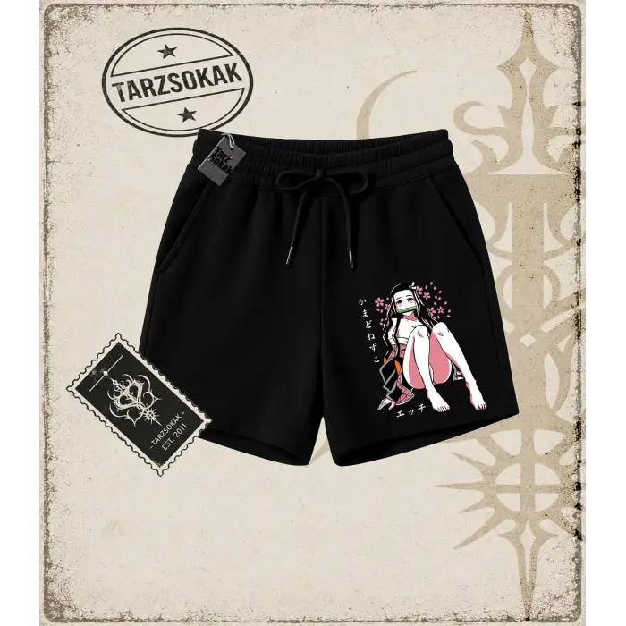 Demon Slayer Anime Baskılı Unisex Şort