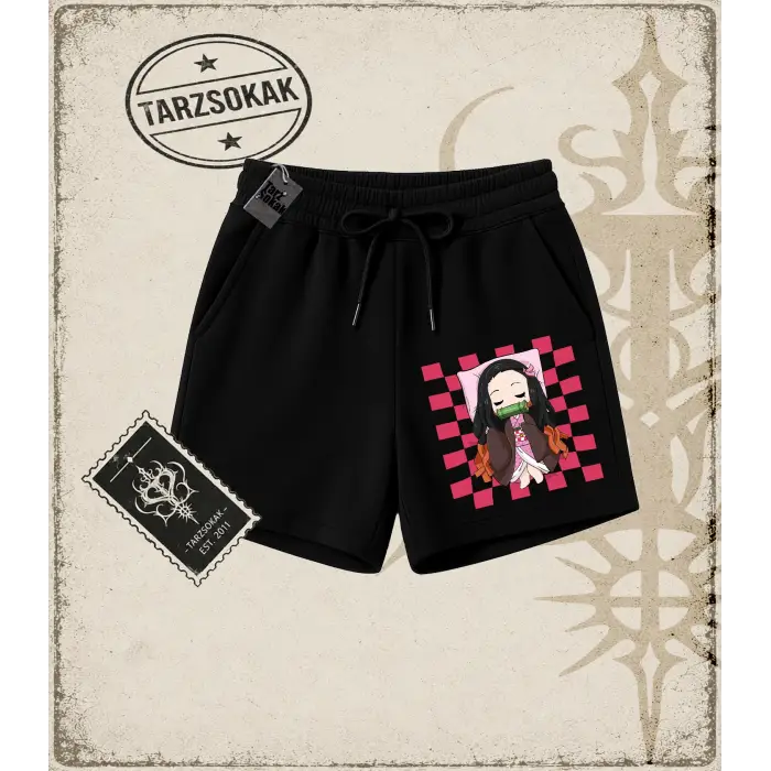 Demon Slayer Anime Baskılı Unisex Şort