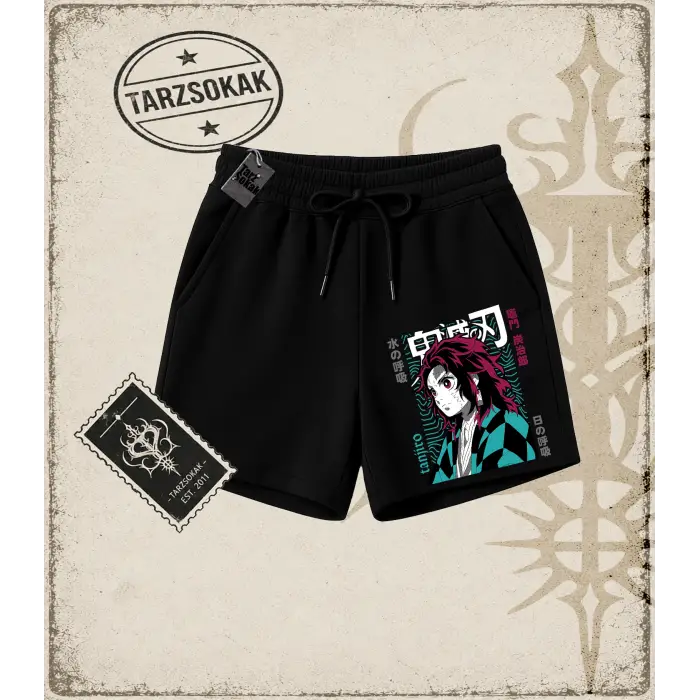 Demon Slayer Anime Baskılı Unisex Şort