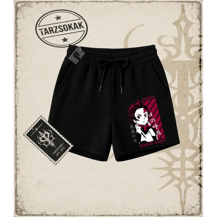 Demon Slayer Anime Baskılı Unisex Şort