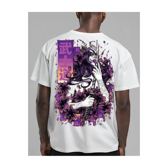 derzay  sırt baskılı oversize t-shırt