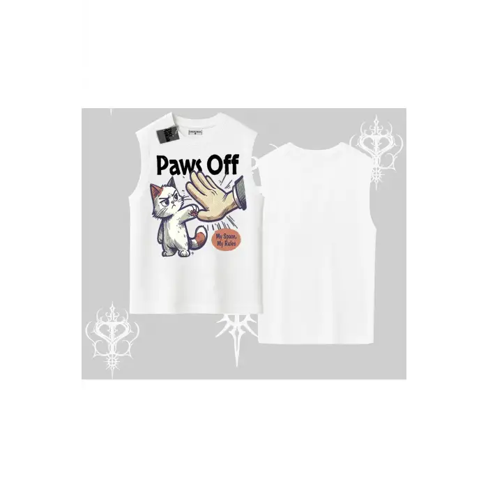 Detective Kitten Kedi Baskılı Kapşonlu Sweatshirt