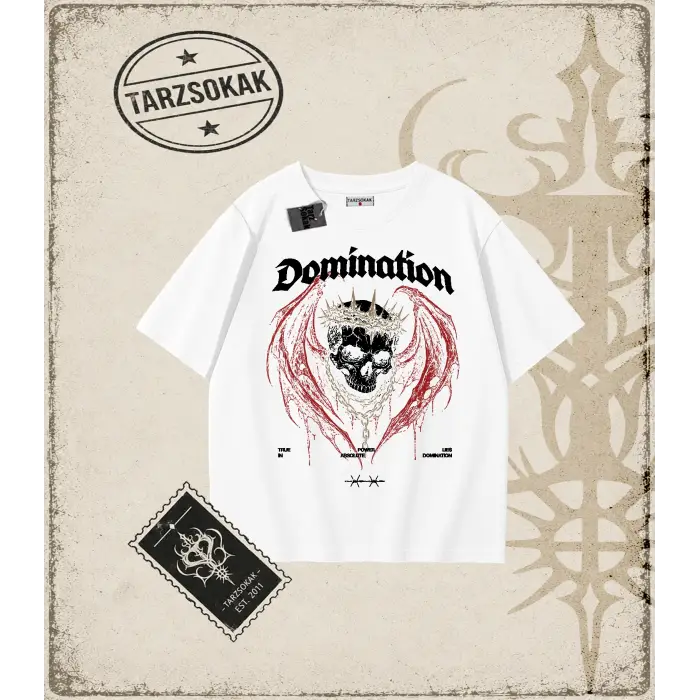 DOMINATION Oversize Unisex Tişört