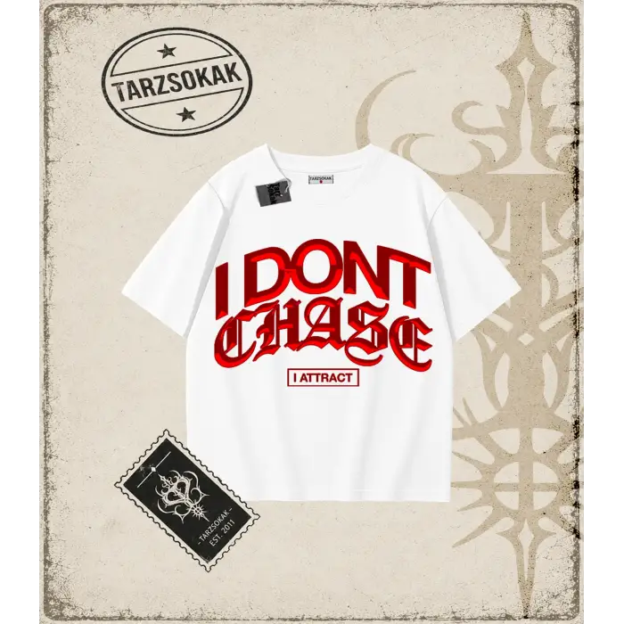 DONT CHASE Oversize Unisex Tişört