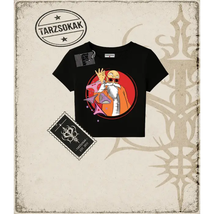 Dragon Ball Anime Baskılı Kadın Baby Tee