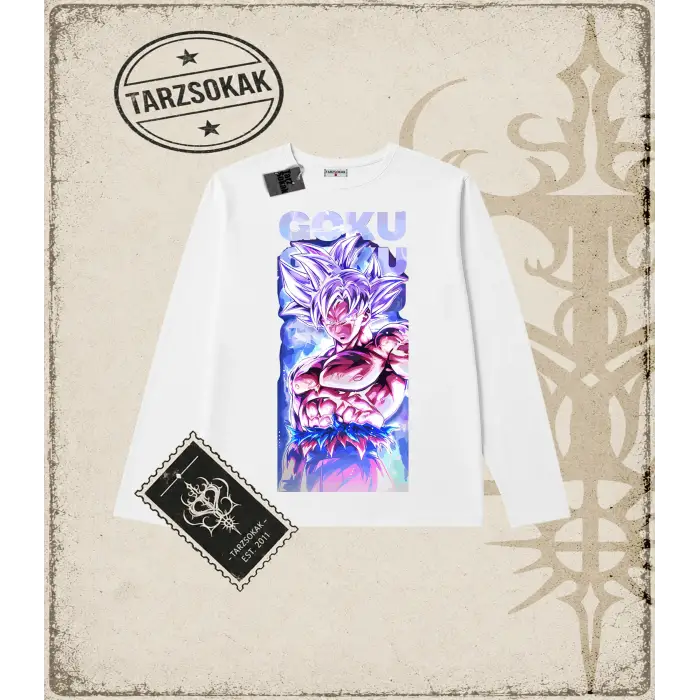 Dragon Ball Anime Baskılı Long Sleeve