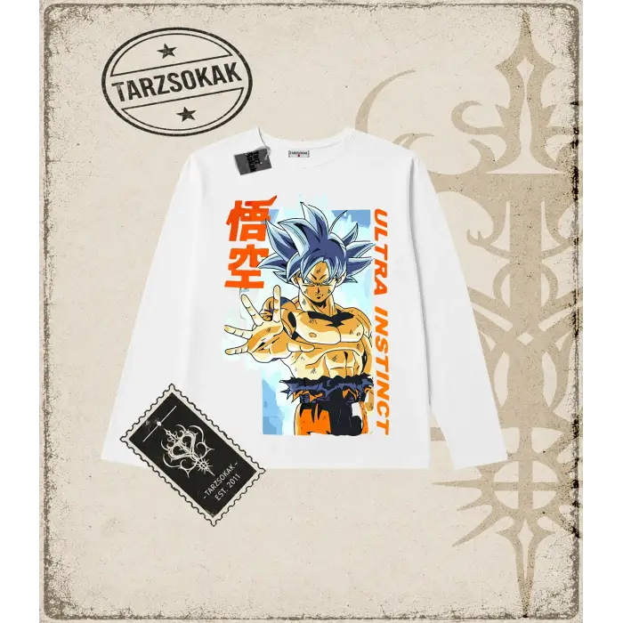 Dragon Ball Anime Baskılı Long Sleeve
