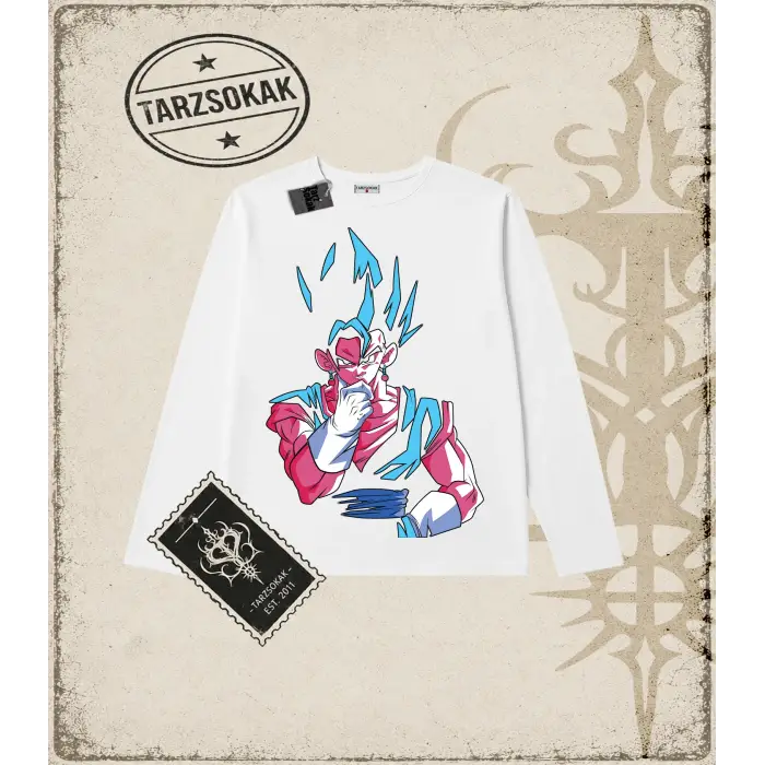 Dragon Ball Anime Baskılı Long Sleeve