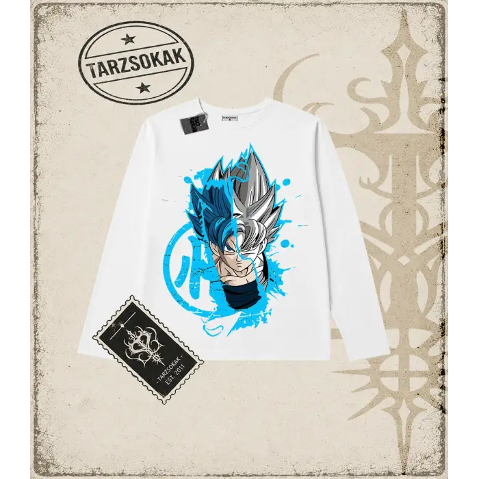 Dragon Ball Anime Baskılı Long Sleeve