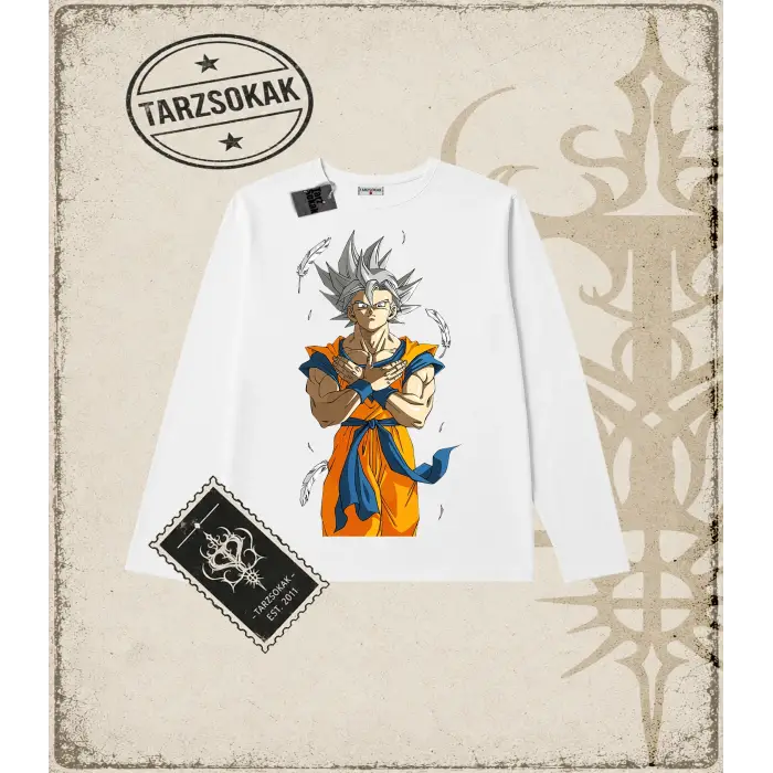 Dragon Ball Anime Baskılı Long Sleeve