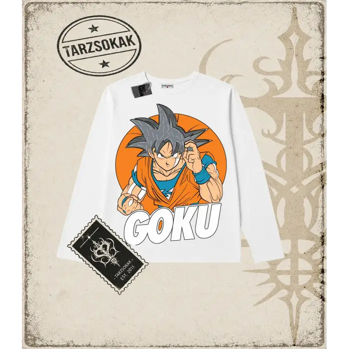 Dragon Ball Anime Baskılı Long Sleeve