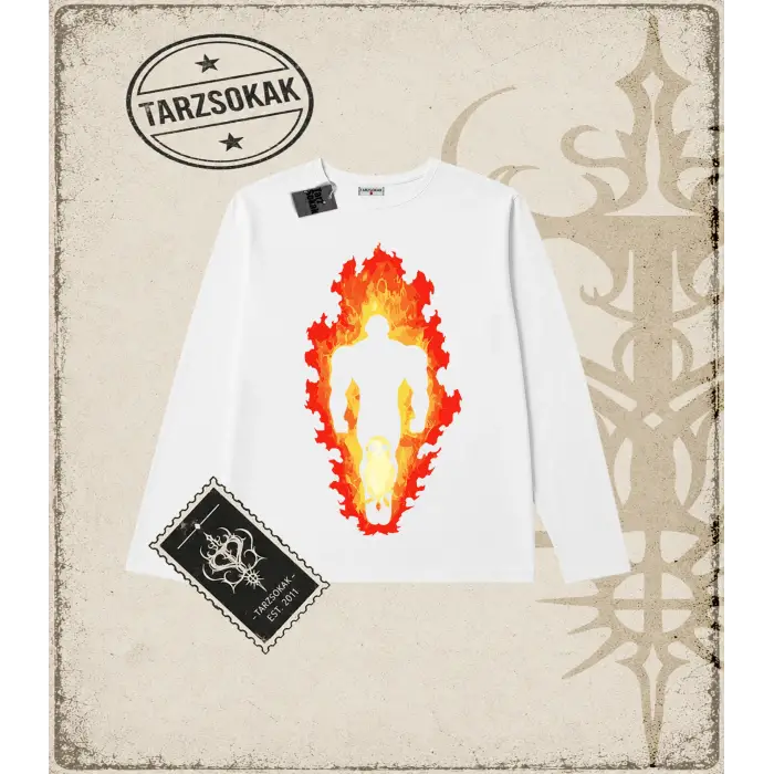 Dragon Ball Anime Baskılı Long Sleeve