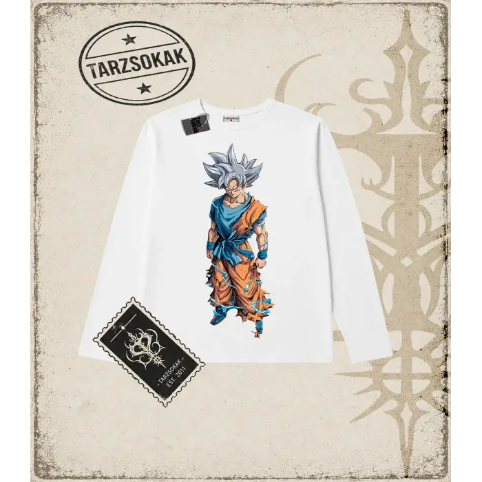 Dragon Ball Anime Baskılı Long Sleeve