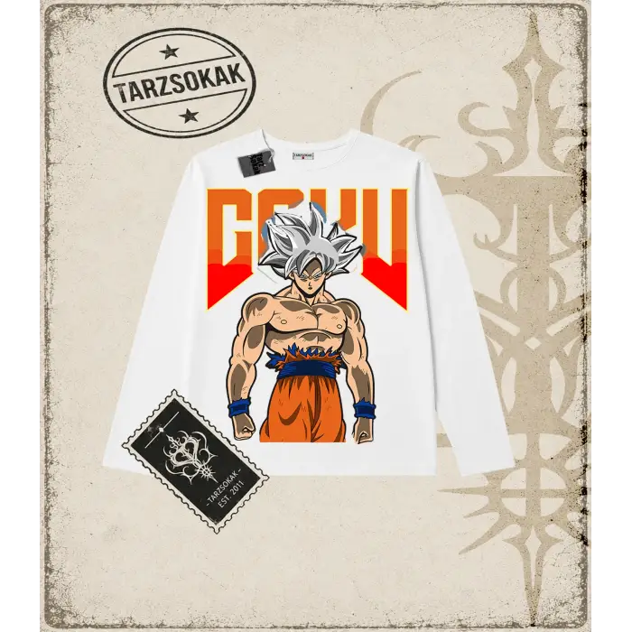 Dragon Ball Anime Baskılı Long Sleeve