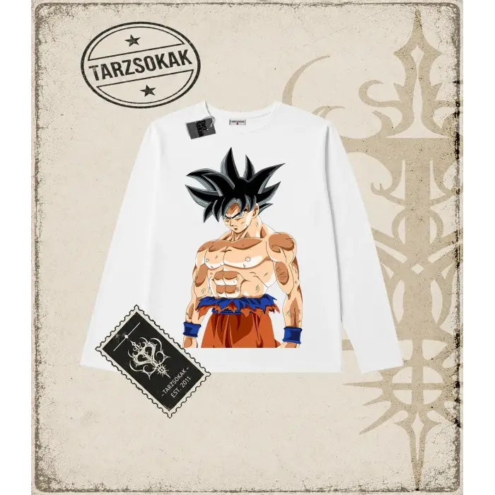 Dragon Ball Anime Baskılı Long Sleeve