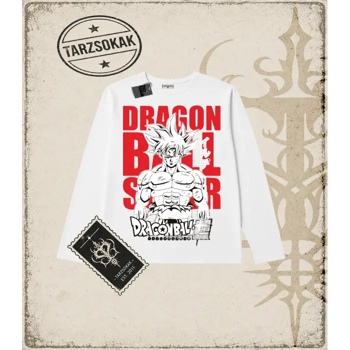 Dragon Ball Anime Baskılı Long Sleeve