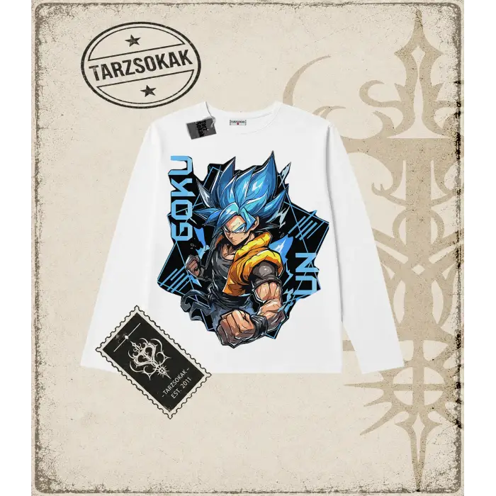 Dragon Ball Anime Baskılı Long Sleeve