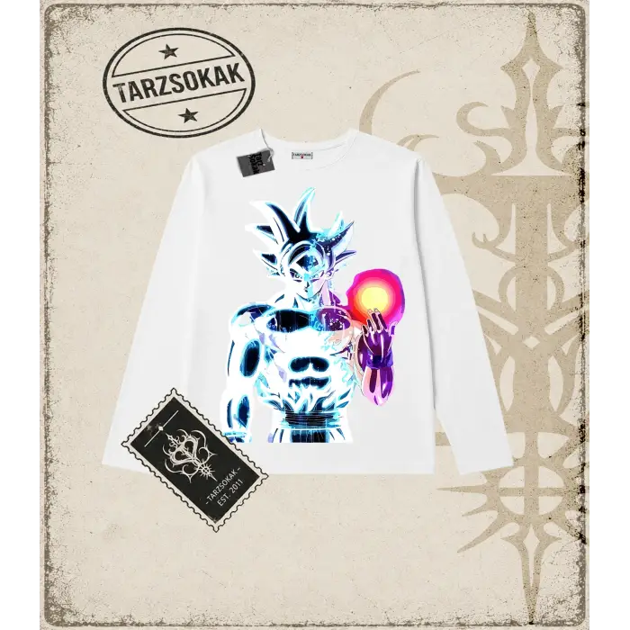 Dragon Ball Anime Baskılı Long Sleeve