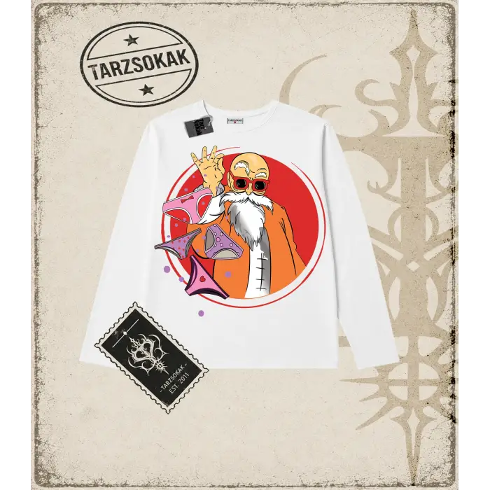 Dragon Ball Anime Baskılı Long Sleeve