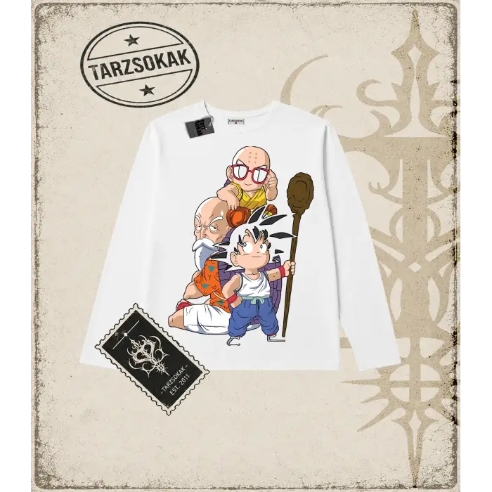 Dragon Ball Anime Baskılı Long Sleeve