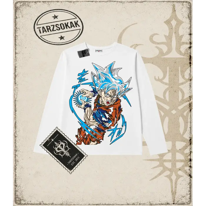 Dragon Ball Anime Baskılı Long Sleeve