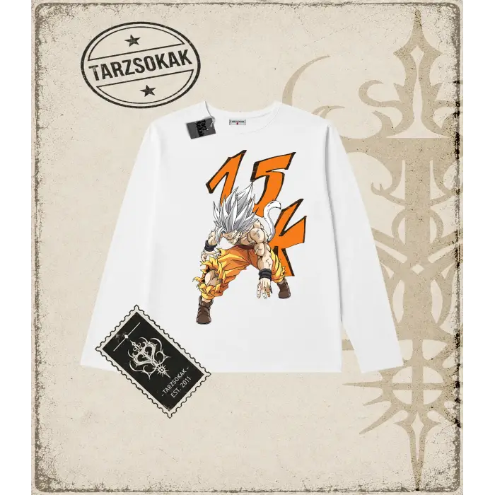 Dragon Ball Anime Baskılı Long Sleeve